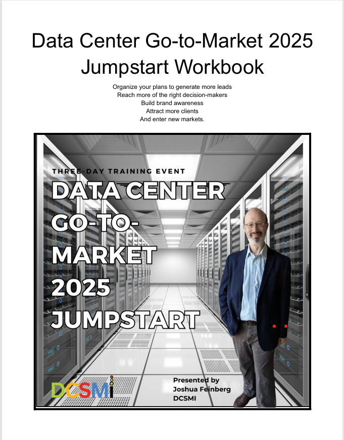 Complete the brief form on this page and click the button to download the free eBook: Complete the form on this page to download the free eBook: Data Center Go-to-Market 2025 Jumpstart Workbook.